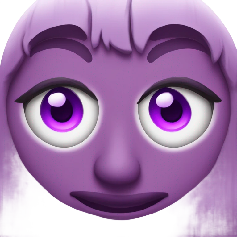 Heart eyes purple emoji