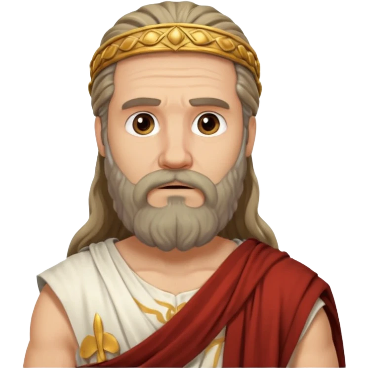 ancient Rome men long hair long bearded emoji