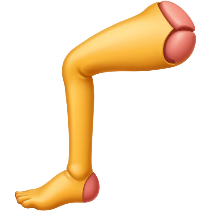 a cartoon leg emoji