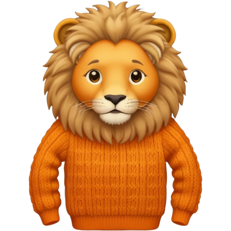 lion wearing  jumper emoji