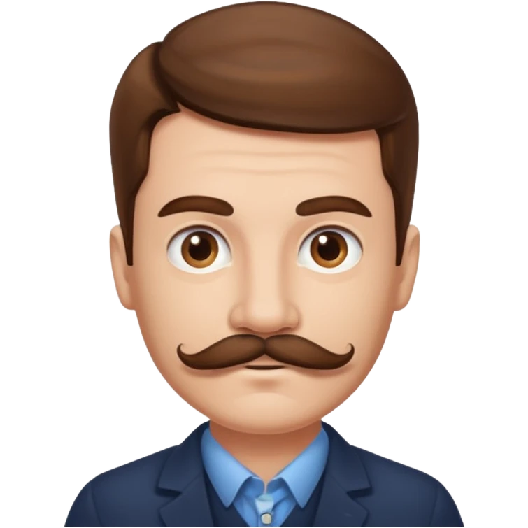 mustache man emoji
