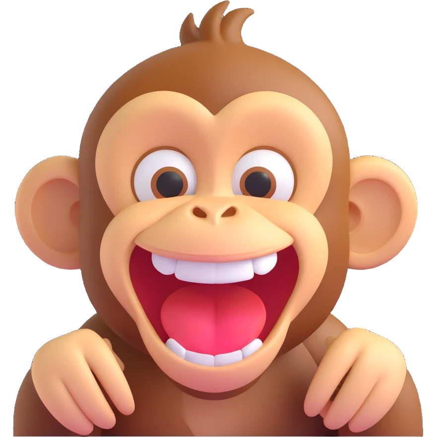 laughing monkey emoji