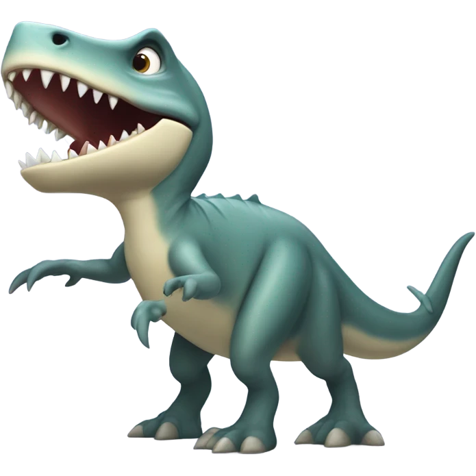 Dinosaur shark emoji