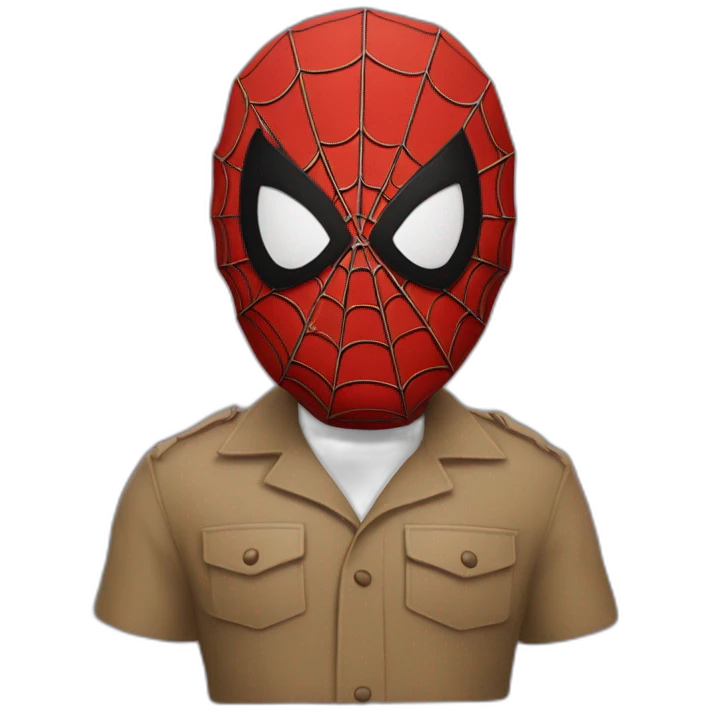 Spiderman che spara ragnatele emoji