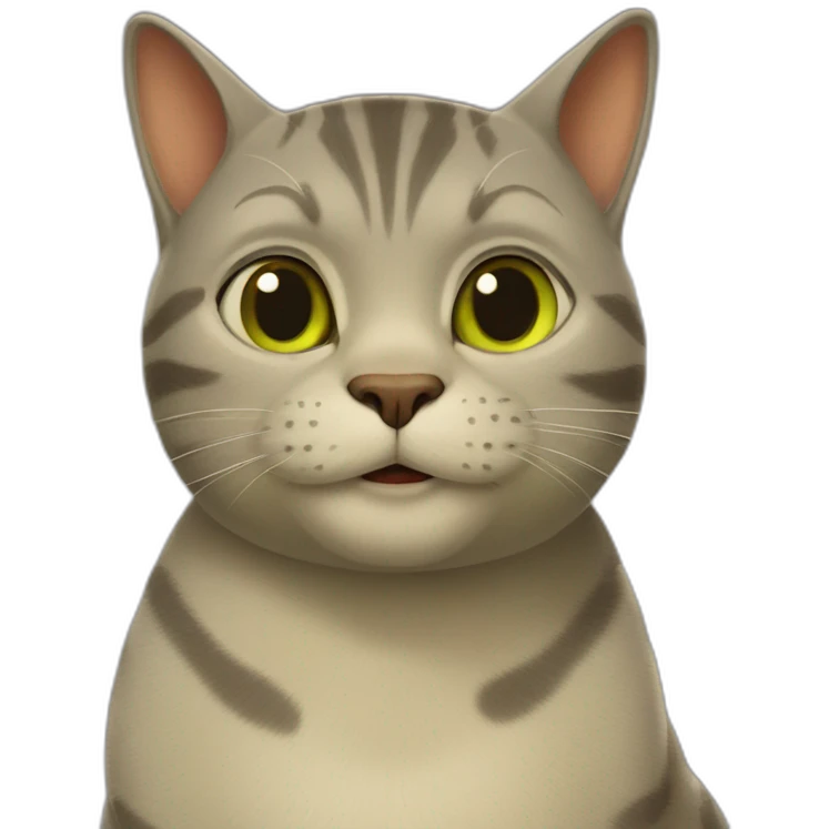 mix of cat and shrek emoji
