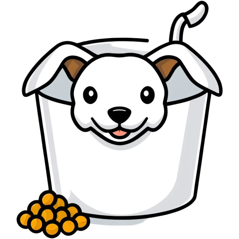 Cane of dog food emoji