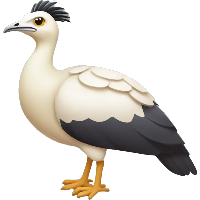 the bustard bird stylized in android style emoji