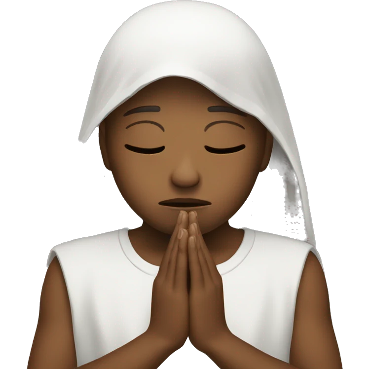 crying while praying emoji