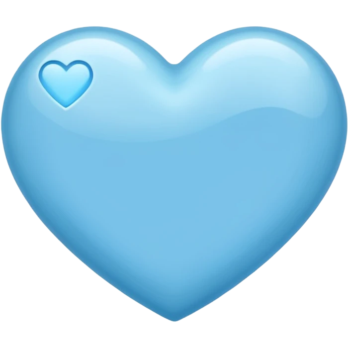 Light blu heart emoji