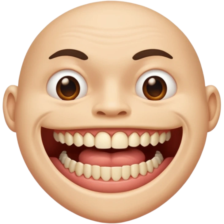 man mouth only without face emoji