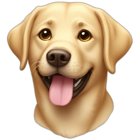 labrador happy emoji