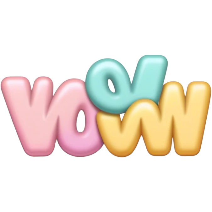 pastel sign say "wow" emoji