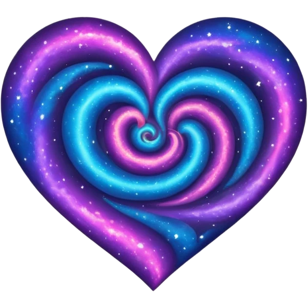 heart with a galaxy pattern emoji