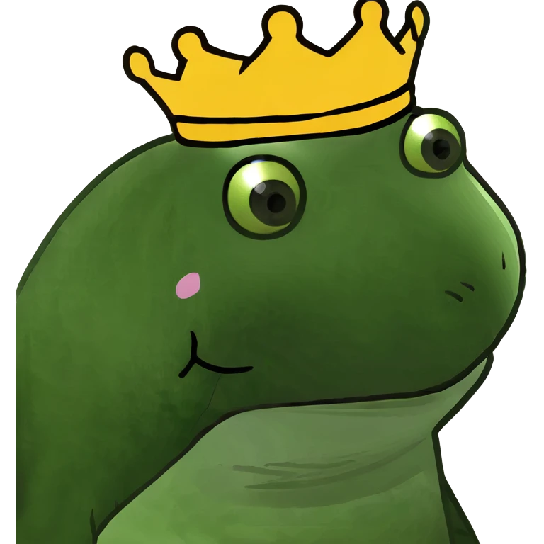 Wearing a crown emoji