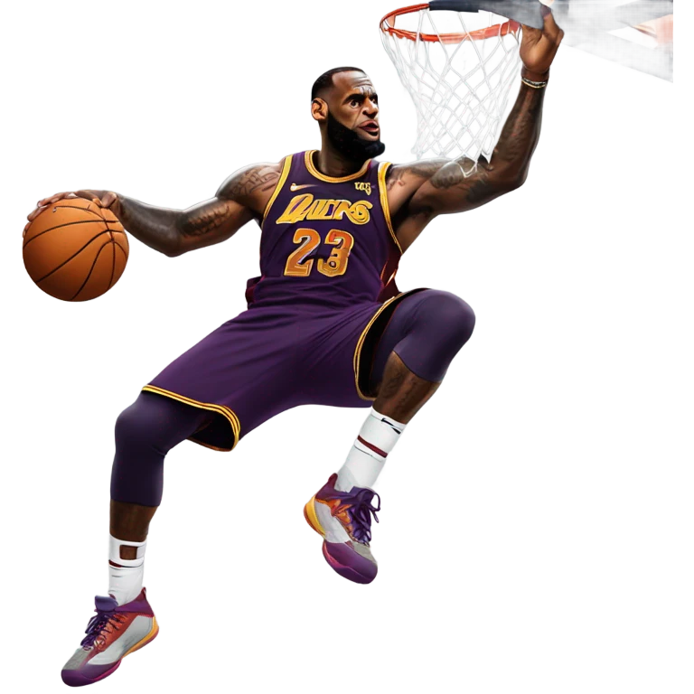 lebron dunking  emoji