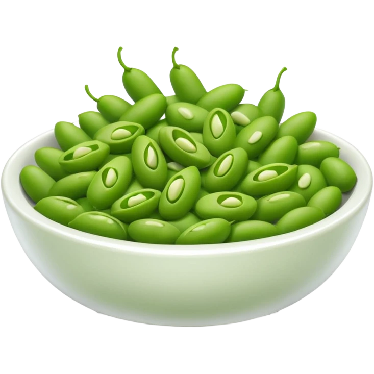 peeled edamame bowl emoji