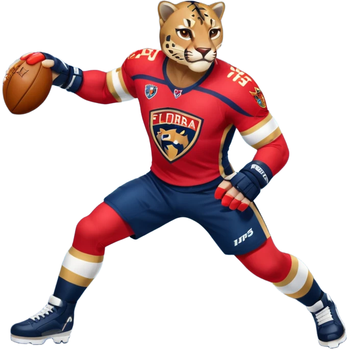 The galaxy with a with a Florida Panthers player
 emoji