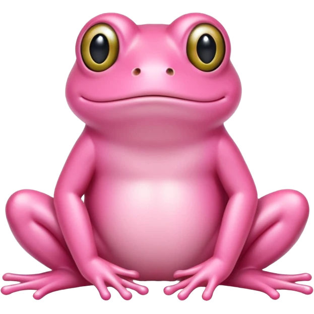 Pastel pink frog  emoji