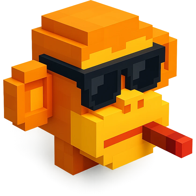 monkey with cigar wearing sunglasses emoji