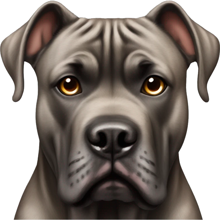 Grey and brown brindle cane corso emoji