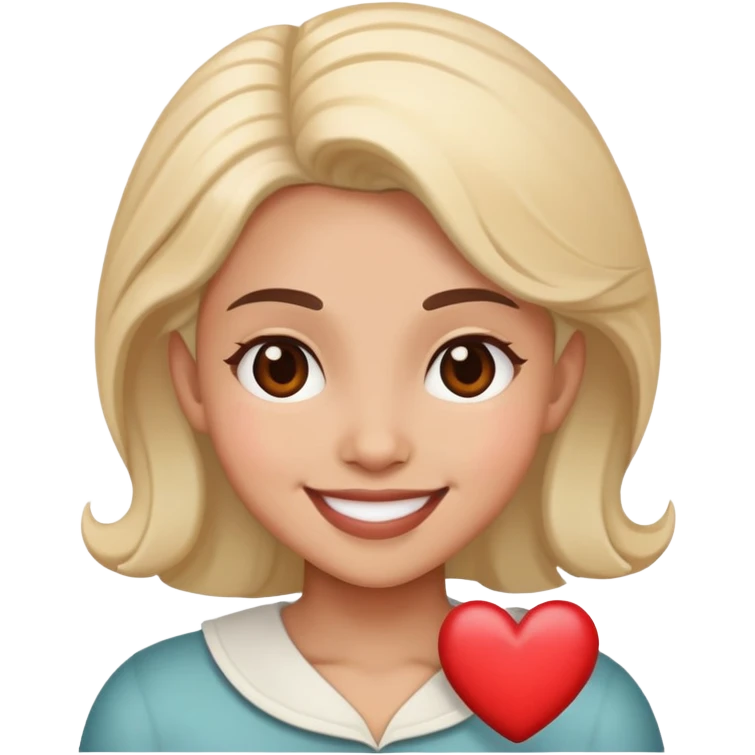 Heart and Yamileth in the middle  emoji