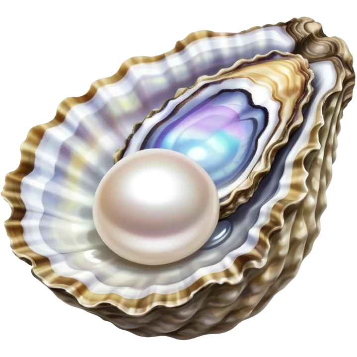 Oyster with pearl inside emoji
