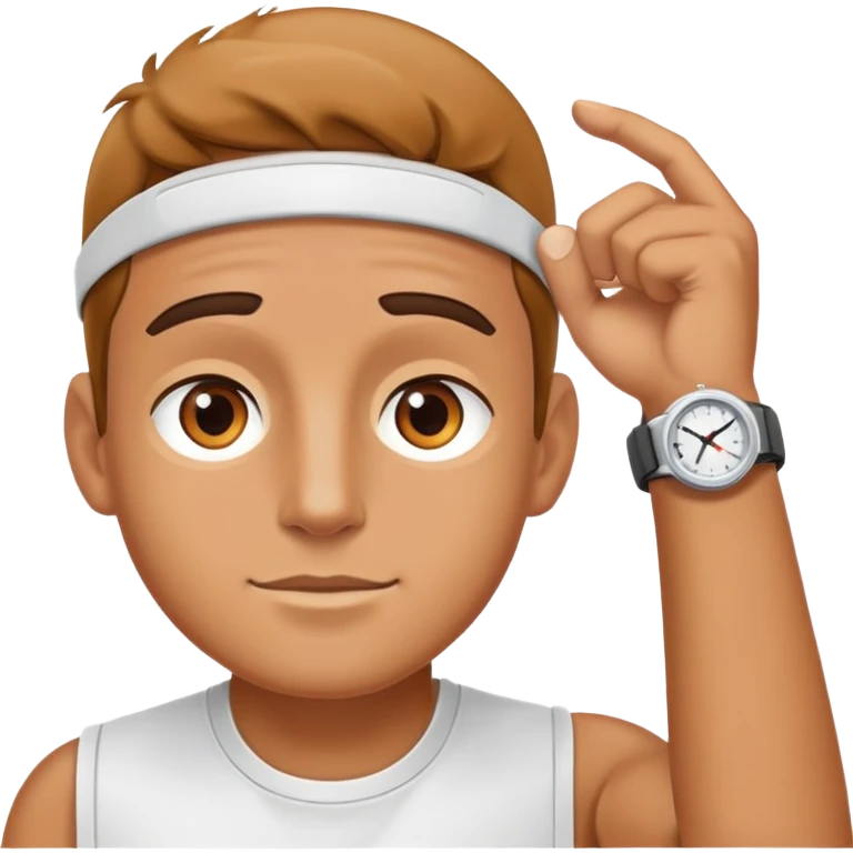 Men with tracker  emoji