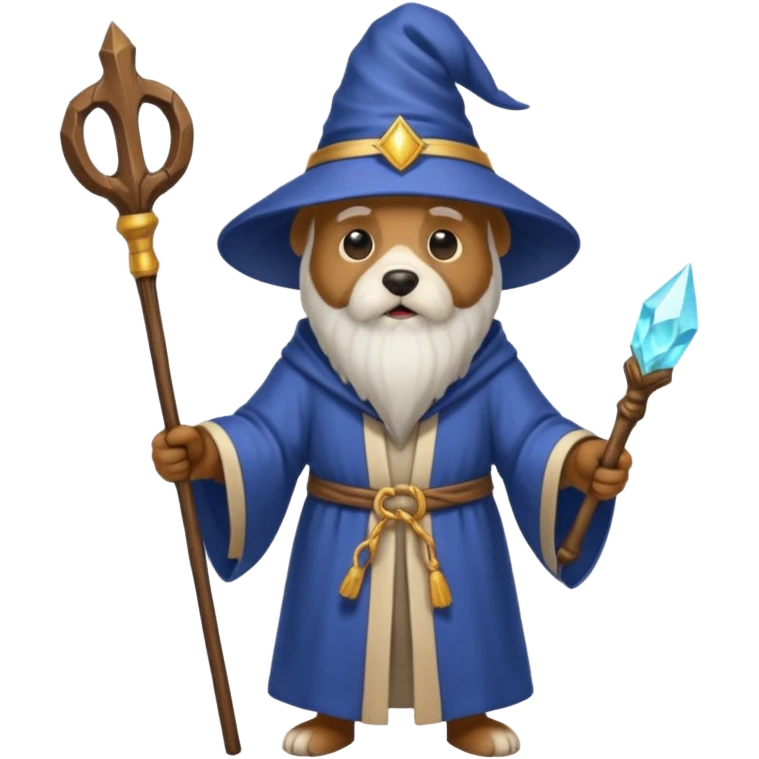 Dog wizard emoji