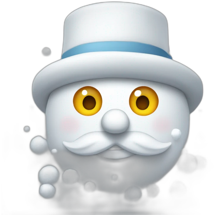 Bonhomme de neige qui jongle emoji