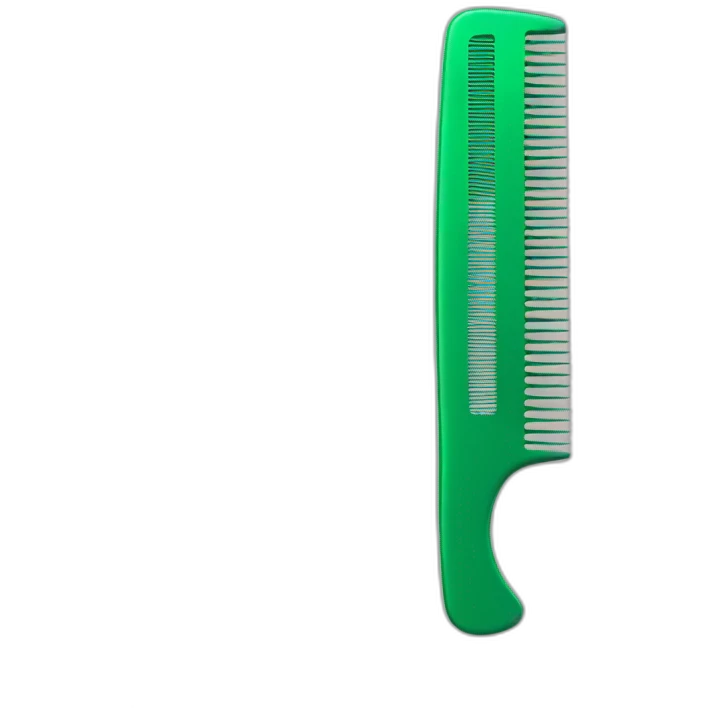 comb for hair green emoji