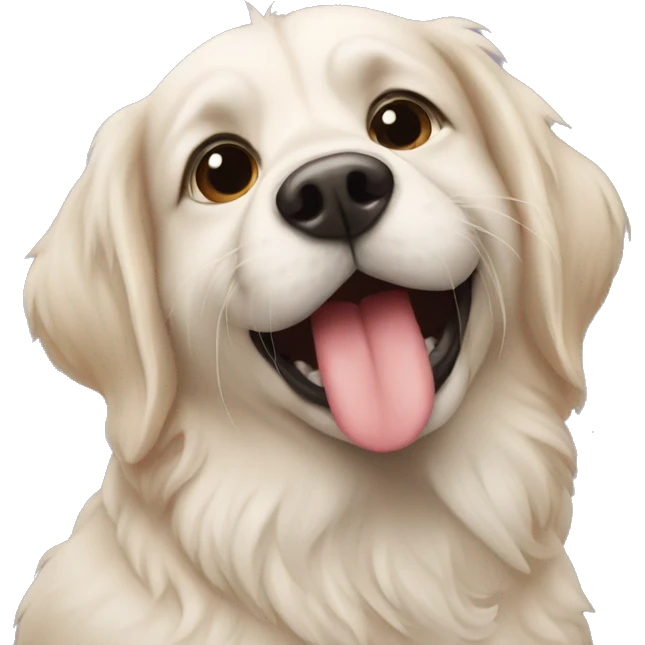 dog with kiss emoji