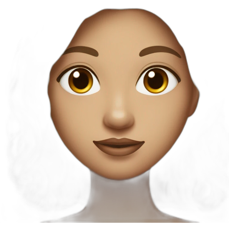 jeune femme de couleur de peau blanche avec de grosse poitrine et des cheveux marron emoji