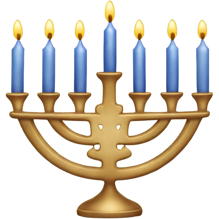 Beautiful Hanukkah Menorah emoji