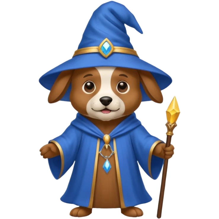 Dog wizard emoji