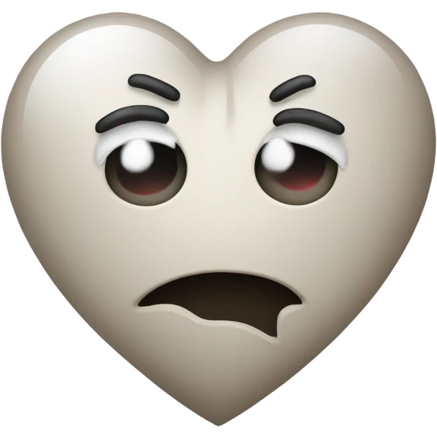 Sad heart emoji