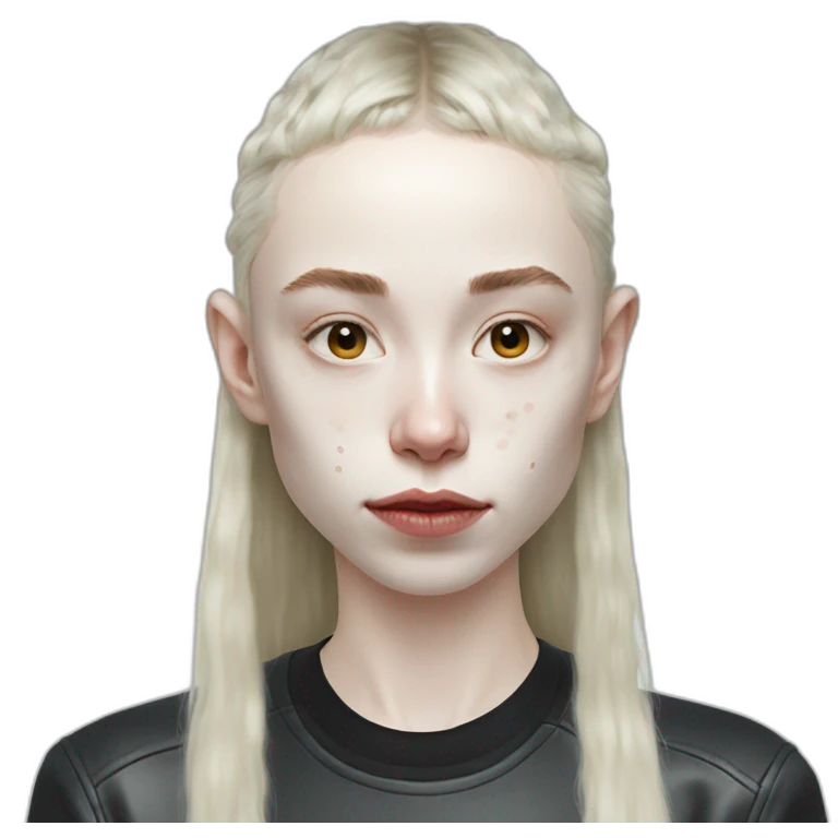 Duo Grimes with milk on face, elon musk smirking emoji