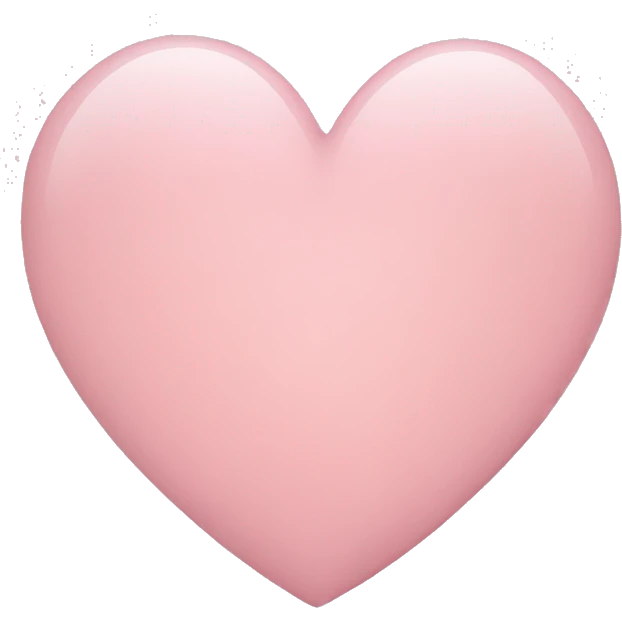 Light pink heart emoji