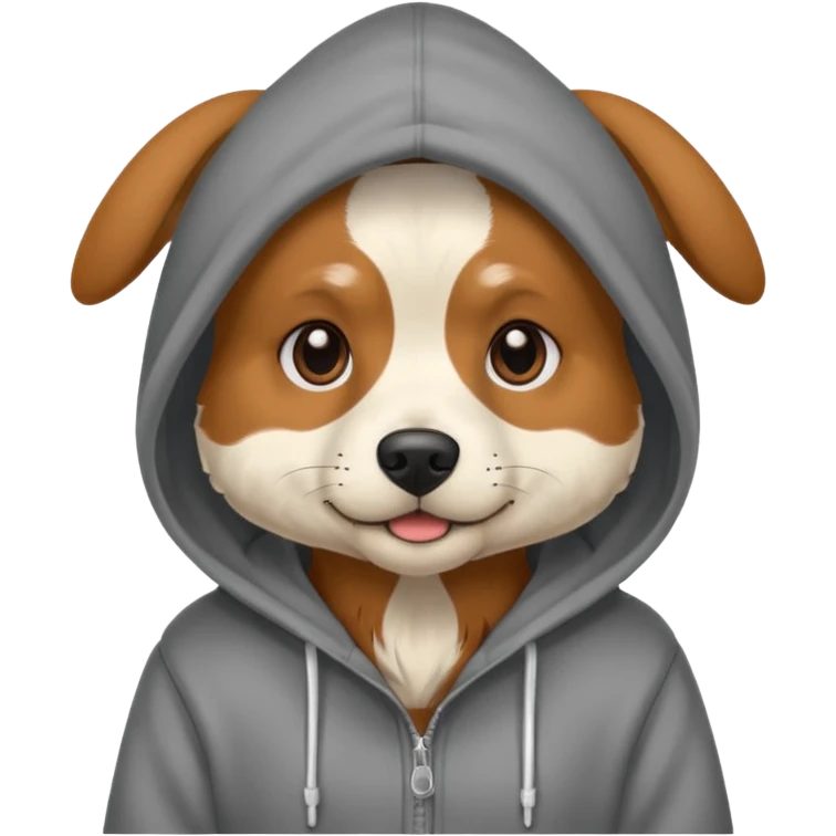 Dog with hoodie  emoji