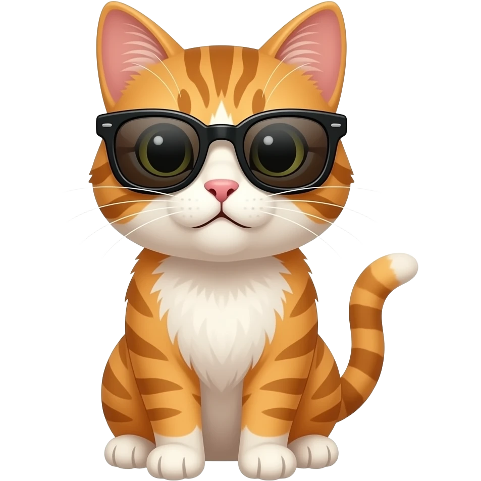 Cat wearing sunglasses emoji
