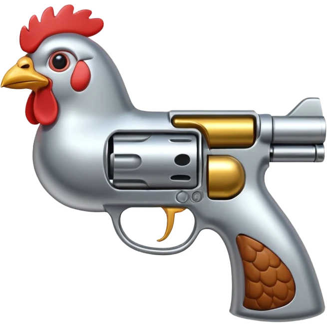 Chicken gun emoji