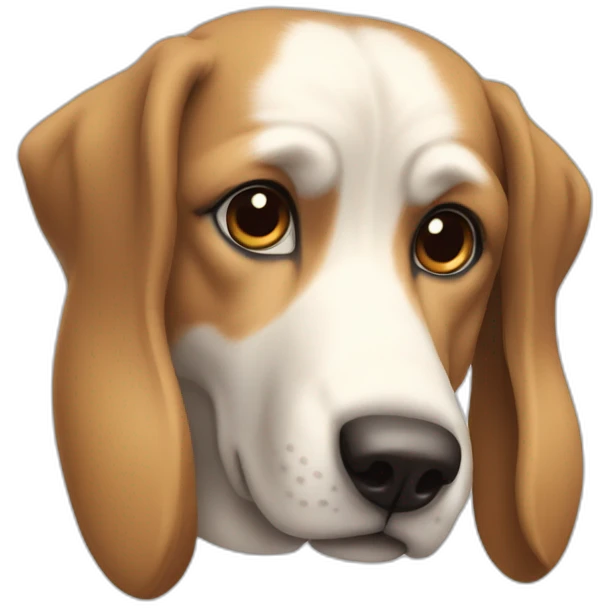 Chien qui bave emoji