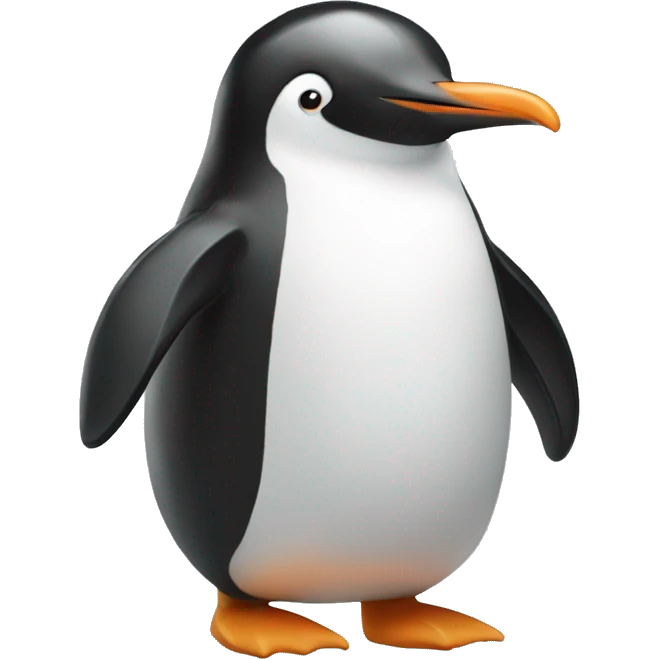 A penguin holding a no sign emoji