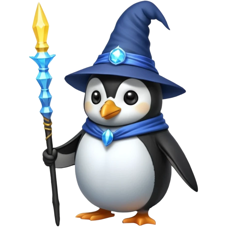 Penguin Wizard emoji