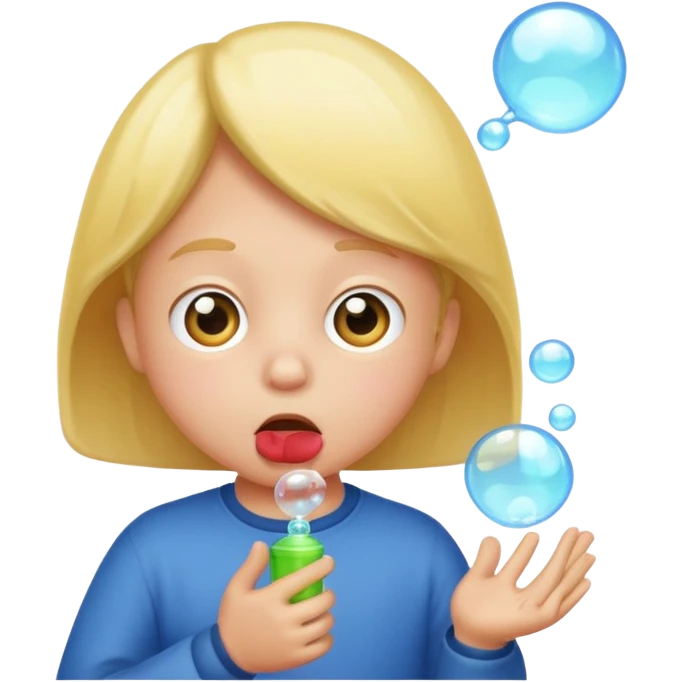 Bubble Blowing Kid emoji