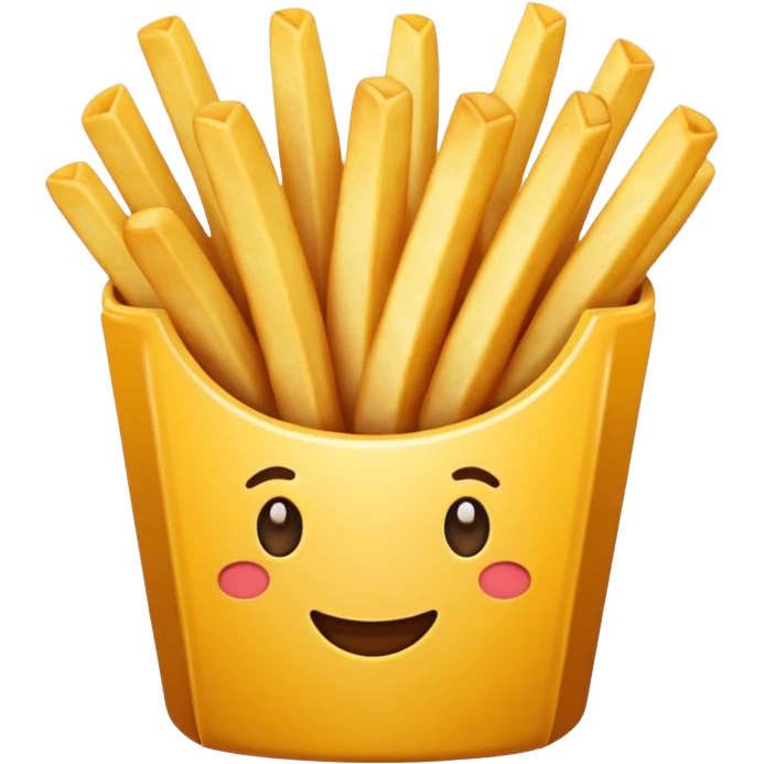 fries without face emoji