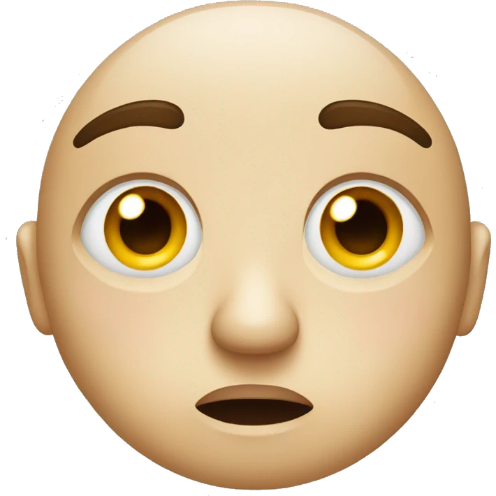 Face with eye twitching emoji