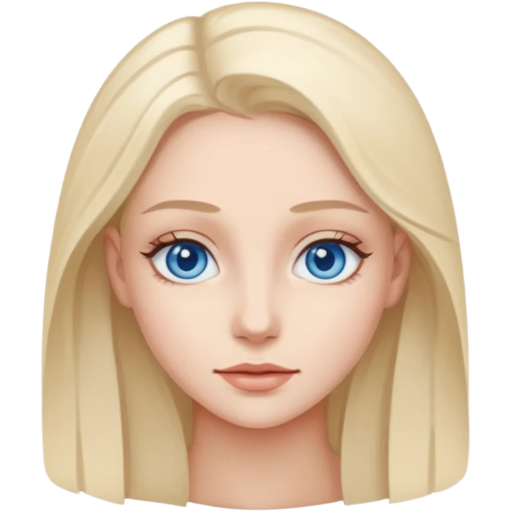 Amour impossible femme aux yeux bleu emoji
