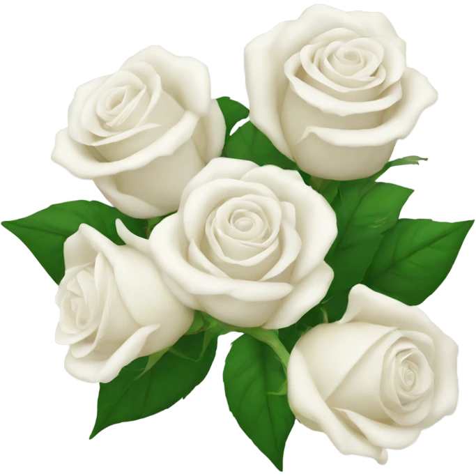 white roses bouquet emoji
