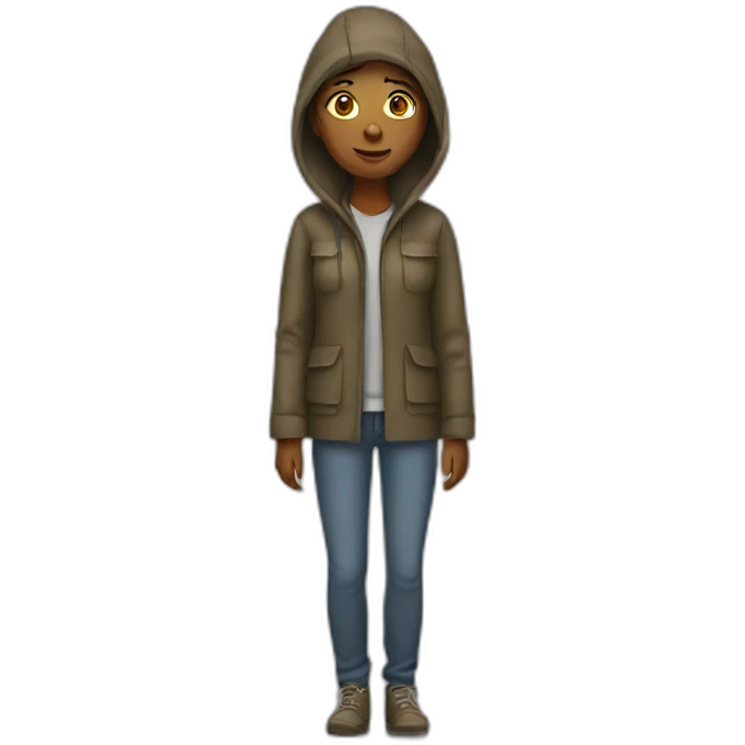 Homeless woman emoji