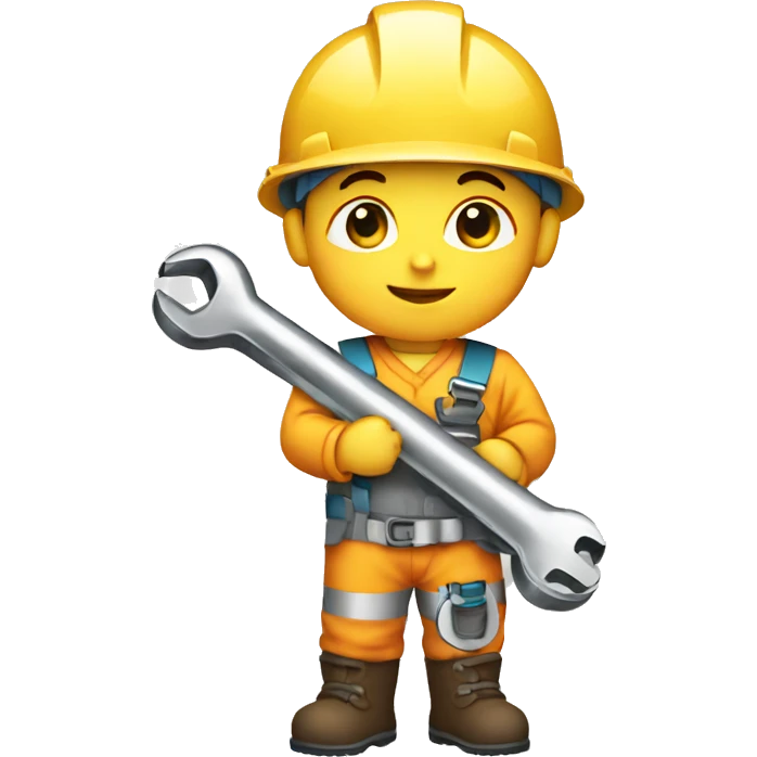 engineer baby holding wrench emoji